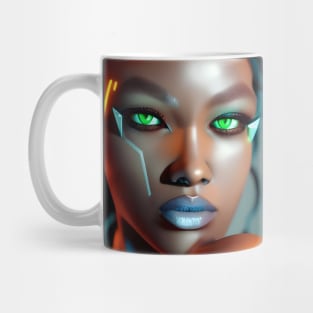 Cyberpunk Young Woman Mug